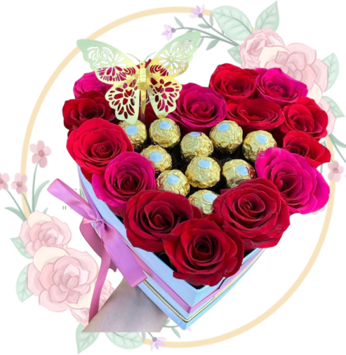 Box Corazon de Chocolate