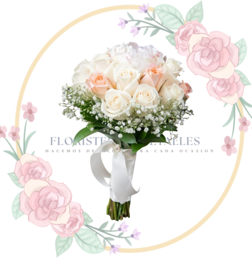 Bouquet (5) Bouquet de Novia 15 Rosas"