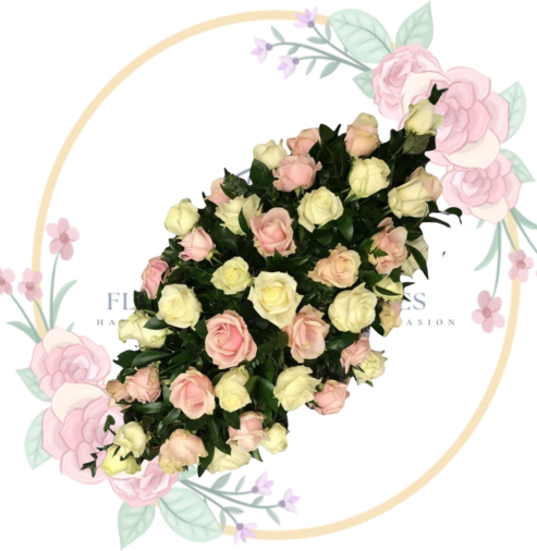 CUBRE URNAS Cubre Urna 30 Rosas