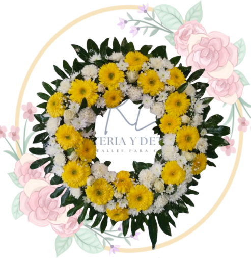 FUNEBRE Corona Condolencias