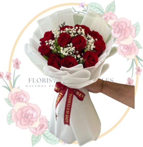 RAMOS (18) Ramo 11 Rosas Rojas