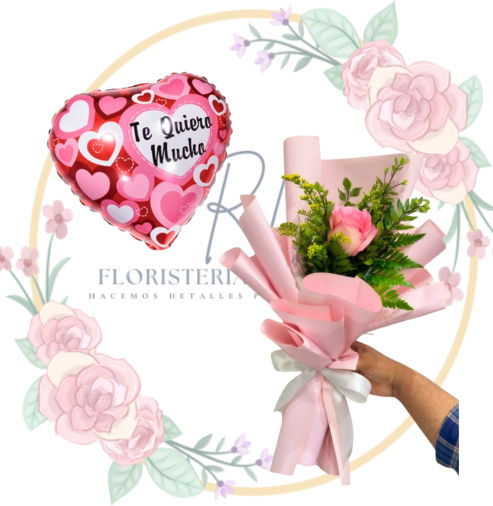 RAMOS (27) Rosa con Globo