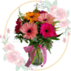Florero 1O Gerberas