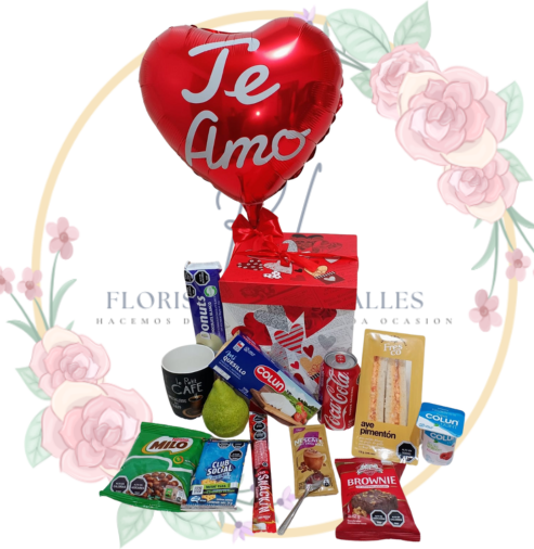 caja Caja Desayuno Te Amo