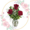 Florero 3 Rosas