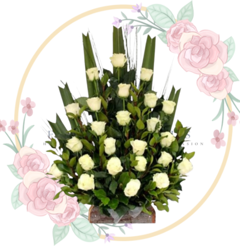 pie de urna Pie De Urna " Te Acompaño en Tu Dolor" 22ROSAS