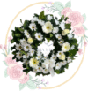 Corona Fúnebre Blanca