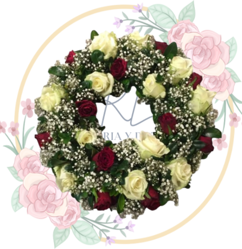 FUNEBRE (18) Corona Por Siempre En Nuestros Corazones"