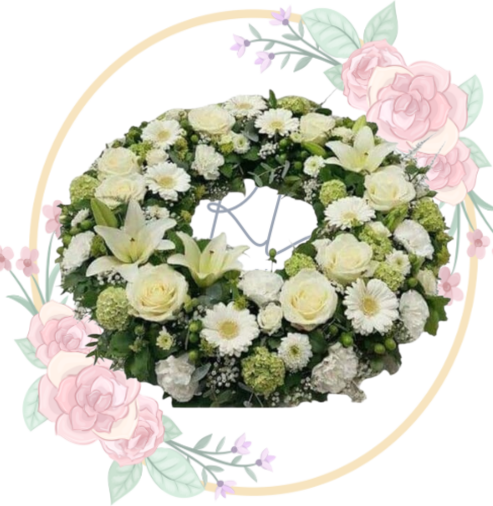 FUNEBRE (20) Corona Fúnebre Con Cariño Y Amor"