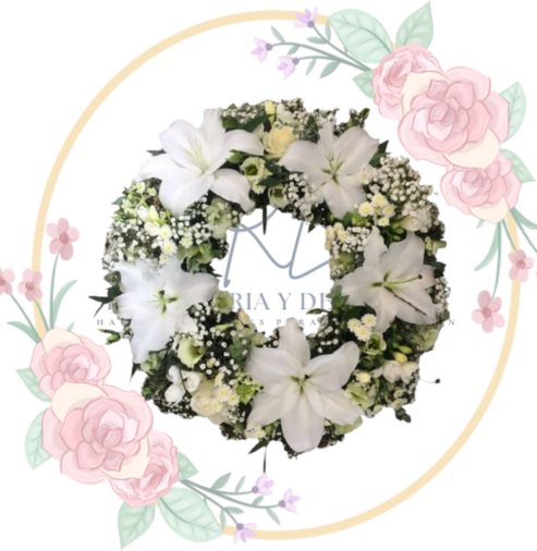 FUNEBRE (21) Corona Te Acompaño En Tu Dolor 50cm