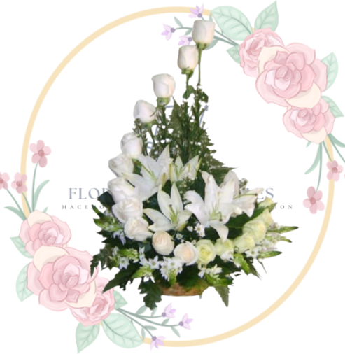 FUNEBRE (5) Arreglo Curva de Paz Condolencias 18 Rosas"