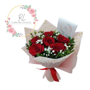 BELLO RAMO 6 ROSAS ROJAS