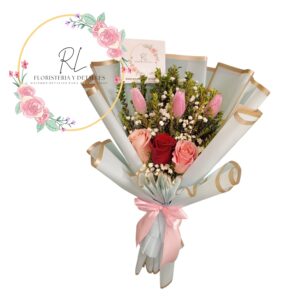RAMO 3 TULIPANES 3 ROSAS