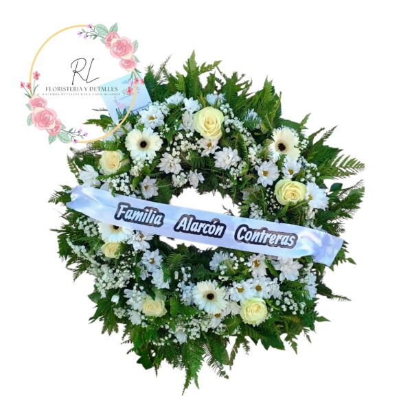 CORONA PARA DESPEDIR CON RESPETO