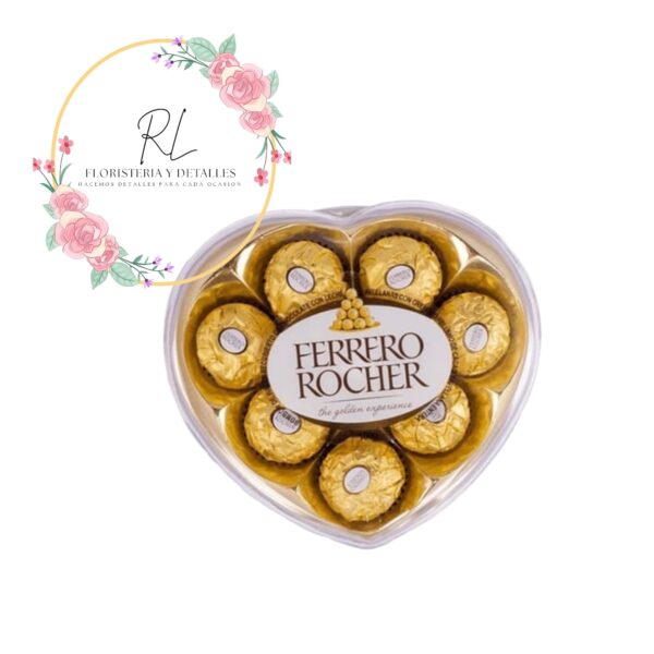 Bombón Ferrero corazón x8