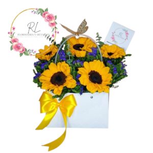 CARTERA 5 GIRASOLES, FOLLAJE Y ESTATE